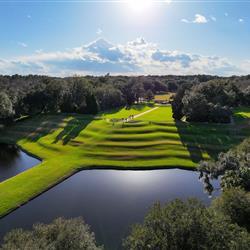 Aerial view of gardens